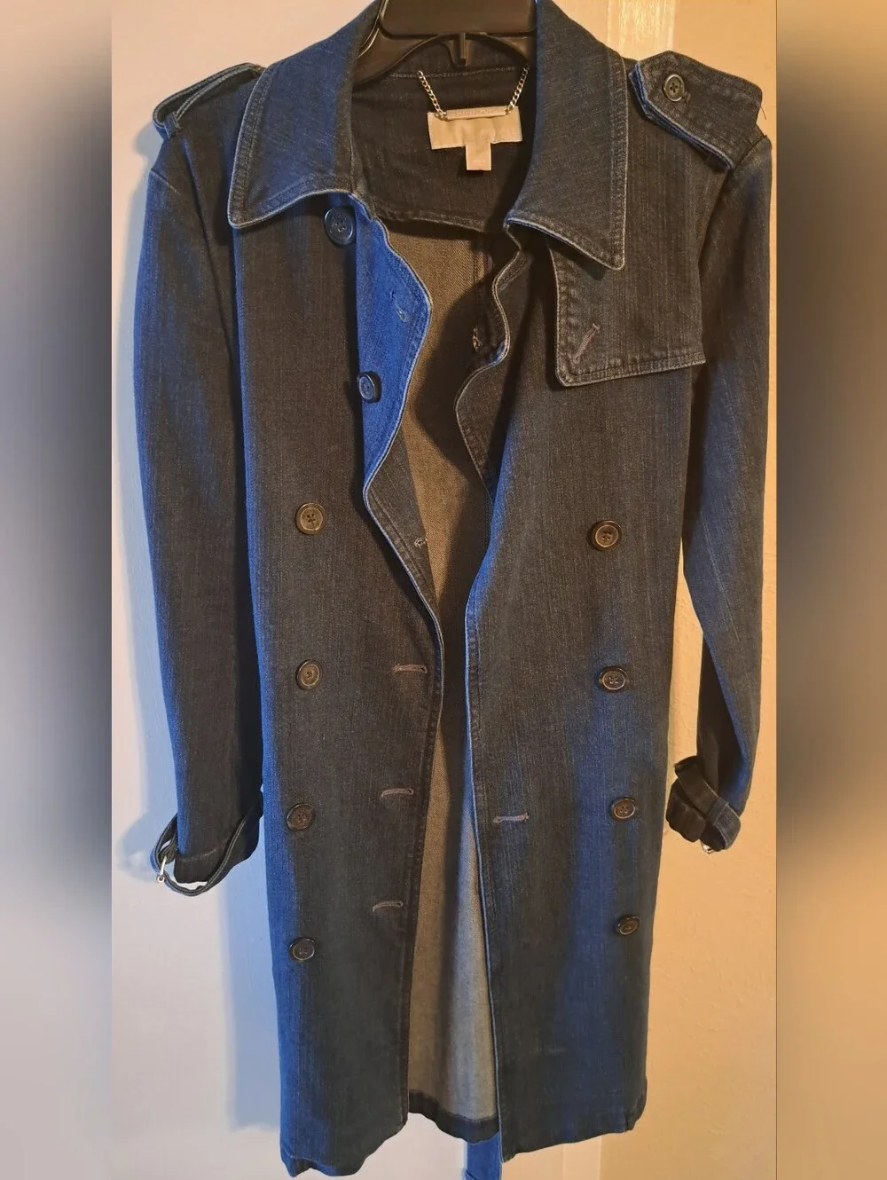Kors, Michael Kors Multi Function Denim Trench Coat or Dress Size S